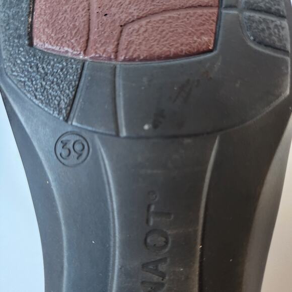 NAOT Helm Boots Womens Size 39 EU 8.5 US Black Raven Leather Suede Ankle Booties - Picture 12 of 14